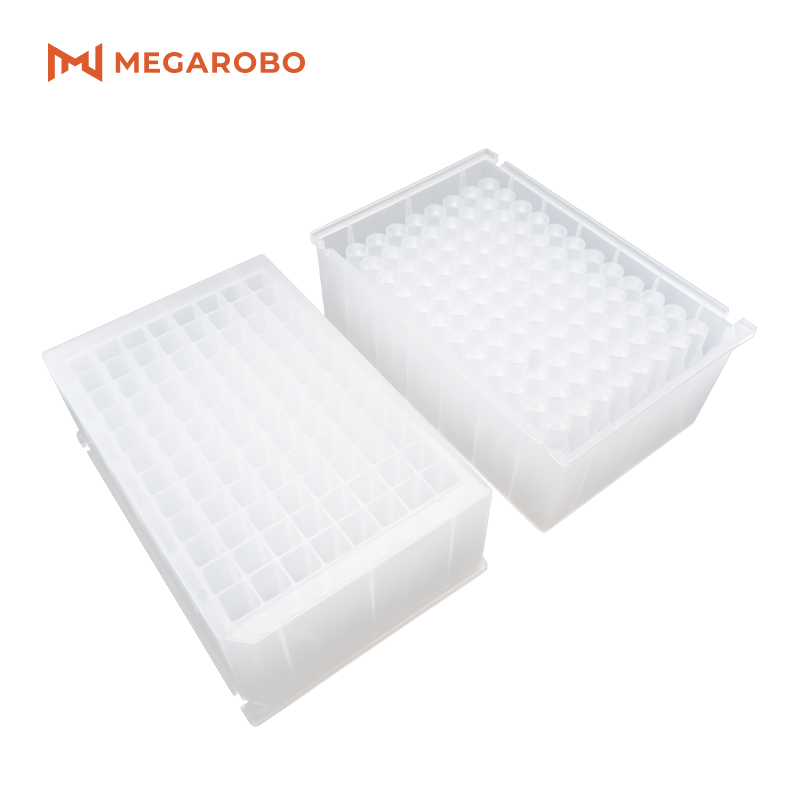 Лабораторные расходные материалы Megarobo 2 мл 96 лунок глубоких скважин с v-образным дном и квадратными
