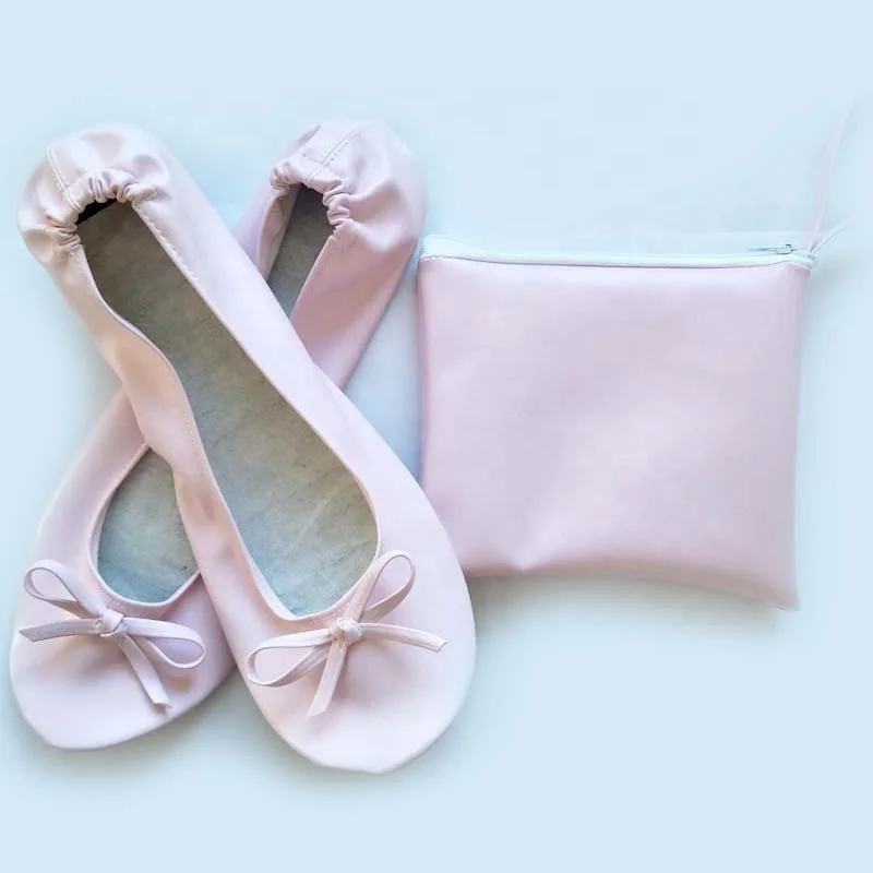 Folding slippers Party Gift Rollable and Disposable After Party Womens Flat Shoes
