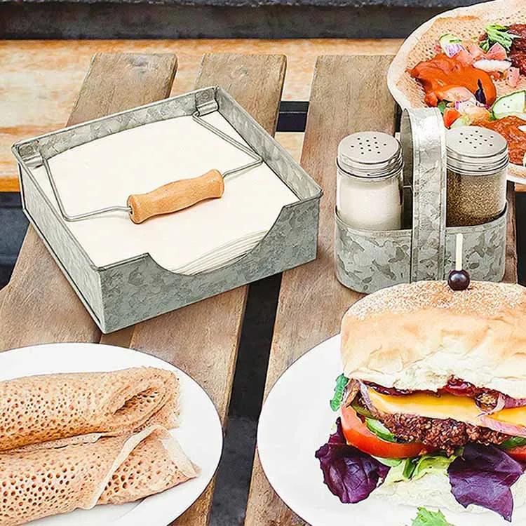 Креативный держатель для салфеток AHOME в фермерском стиле, плотный стальной держатель для салфеток