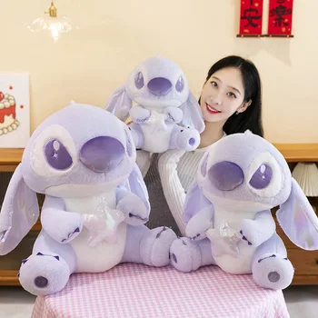 Hot Selling Large Size Star Stitch Plush Doll Valentine's Day Gift Kids Stitch Plush Stuffed Toy Birthday Doll Factory Wholesale