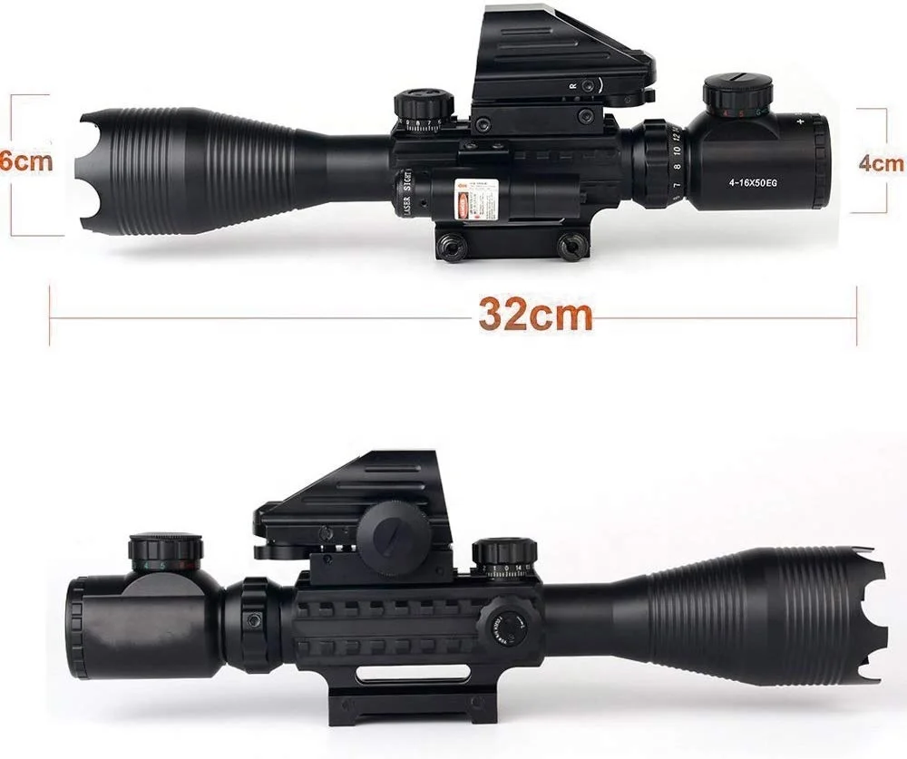 Source LUGER Scope Combo 4-16x50EG Dual Illuminated Scope + Sight