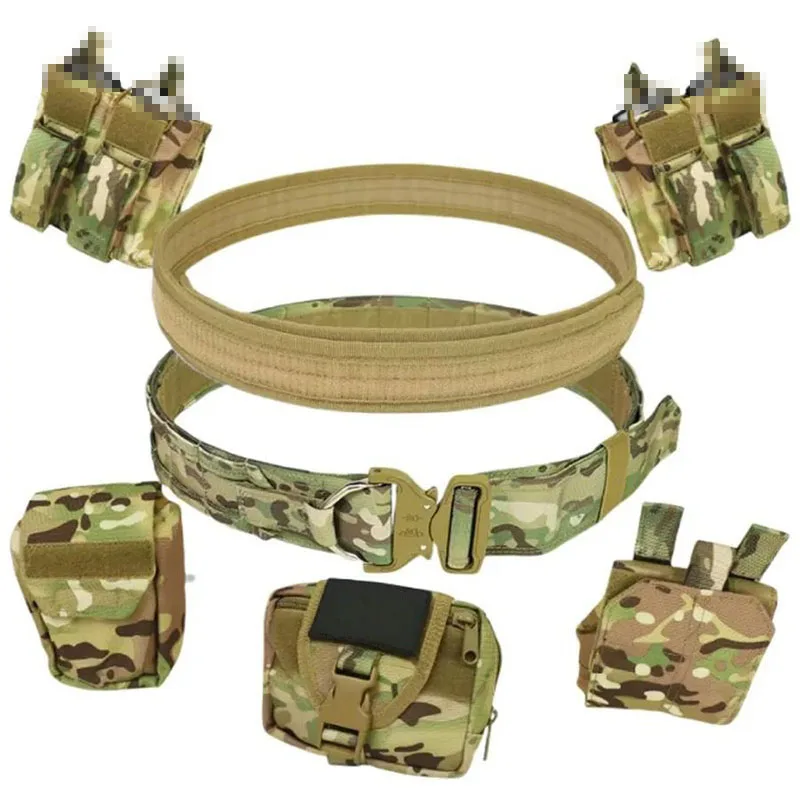 Adjustable Strap Outdoor Belt Set Multi Functional Combination Waist Seal Nylon Detachable and Adjustable Tactical Belt