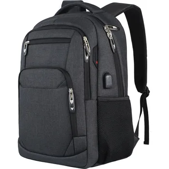 35L Water Resistant College Computer Bag Laptop Business Travel Anti Theft Durable Laptops Backpack with USB Charging Port
