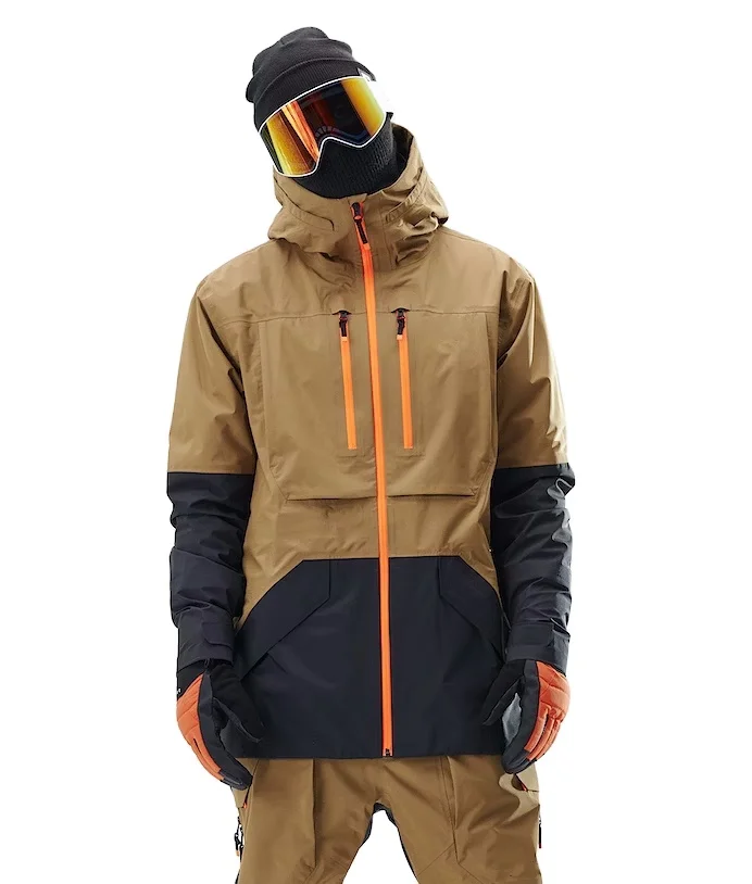 Men's 3L Snowboard Jacket   Winter Waterproof Ski & Snow  Hoodie Jackets Lightweight Men's Clothes