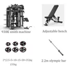 Máquina 938K + banco + barra de 2,2 m + discos de peso de 155 kg