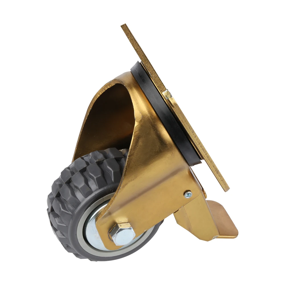 Премиум 3-дюймовые белые нейлоновые касторовые колеса по индивидуальному заказу 75 мм в качестве промышленного литейщика 120 кг грузоподъемность для открытого спортзала больницы