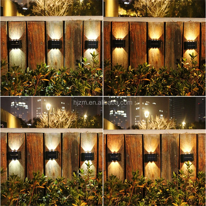 Solar Outdoor Garden Light Up And Down Stairs Glowing Atmosphere Wall Lamp Courtyard Street