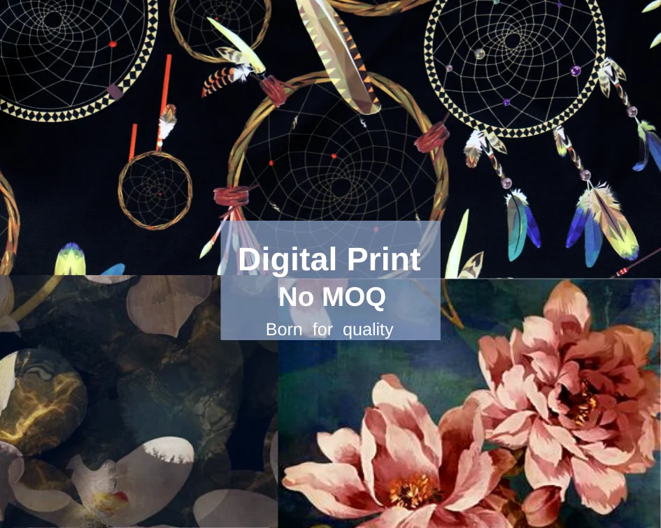 WI-E03-SM071 методом цифровой печати полиэстер спандекс/шелковая ткань с цветочным принтом полиграфические услуги