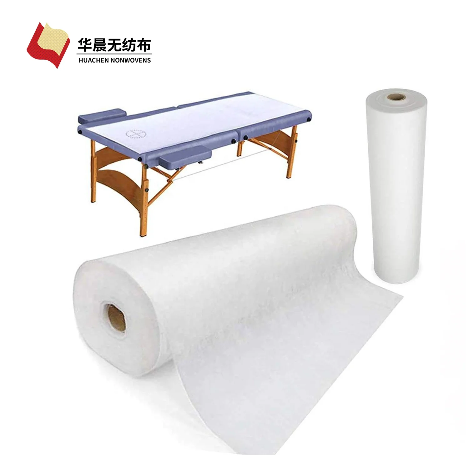 Disposable Recycle PP Non Woven Fabric Bed Sheet for Hospital