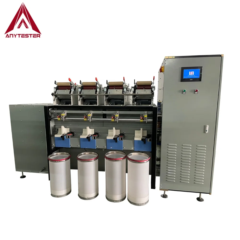 Laboratory Rotor Spinning Machine Used to Convert Fiber Into Yarn