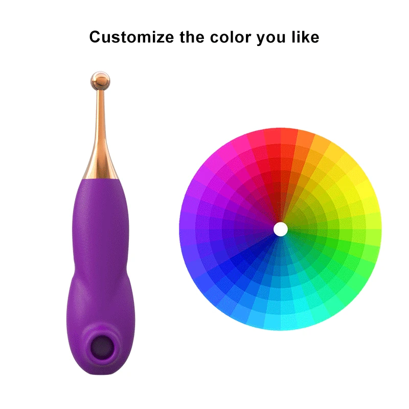 2 in 1 Double Headed Vibration Clitoris Sucker Massage Orgasm Pen Masturbator Sex Toys Nipple Sucking Vibrator for Woman