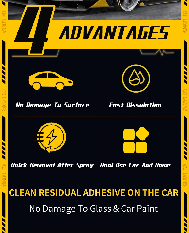 Oem Safely Eliminates Bumper Stickers Tape Adhesive Cleaner Adhesive