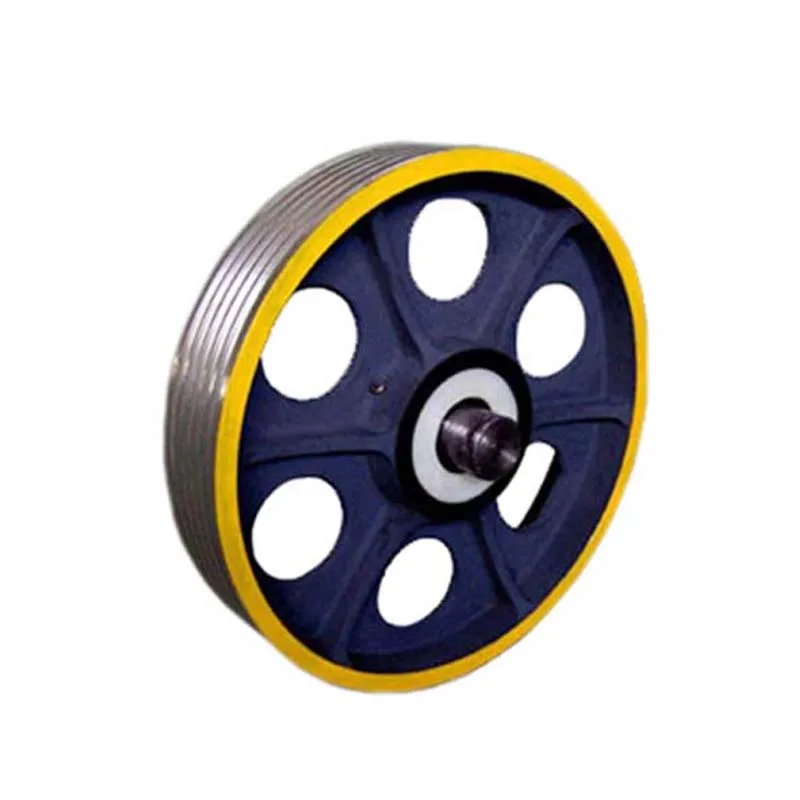 Elevator Pulley CNC Machining Steel Wire Rope Pulley for Elevator Spare Parts