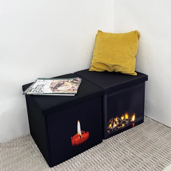 Modern Fashion Furniture Bedroom Ottoman Storage Furniture Pouf