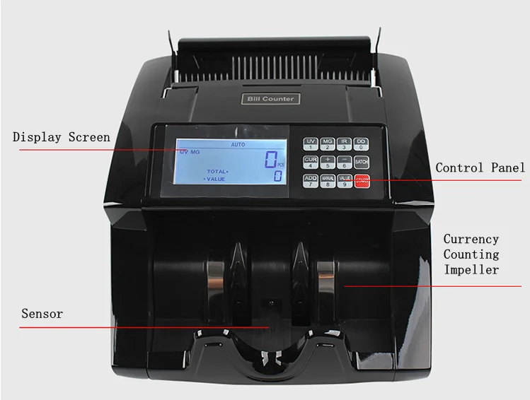 product-749-566 Multi Country Bill Counter USD Euro MYR Franc Middle Eastern Peso Ruble Etc Currency Counter Machines Bill Counter Machines