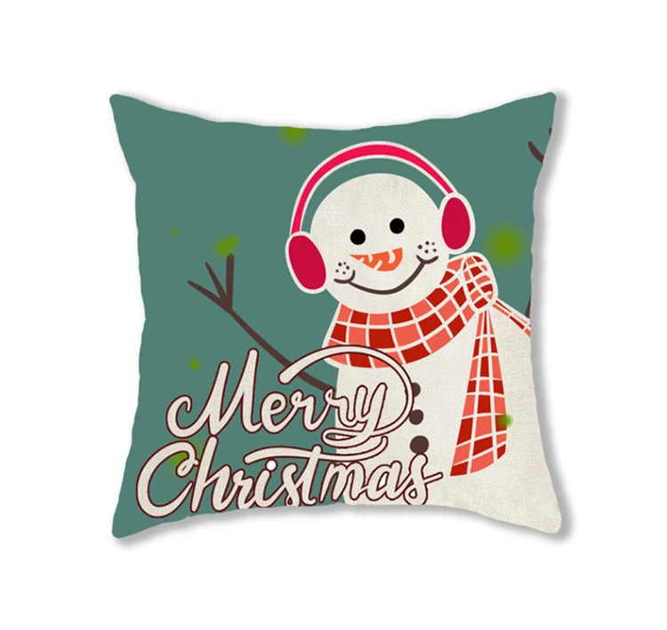 Christmas Print Decoration Cushion Cover factory