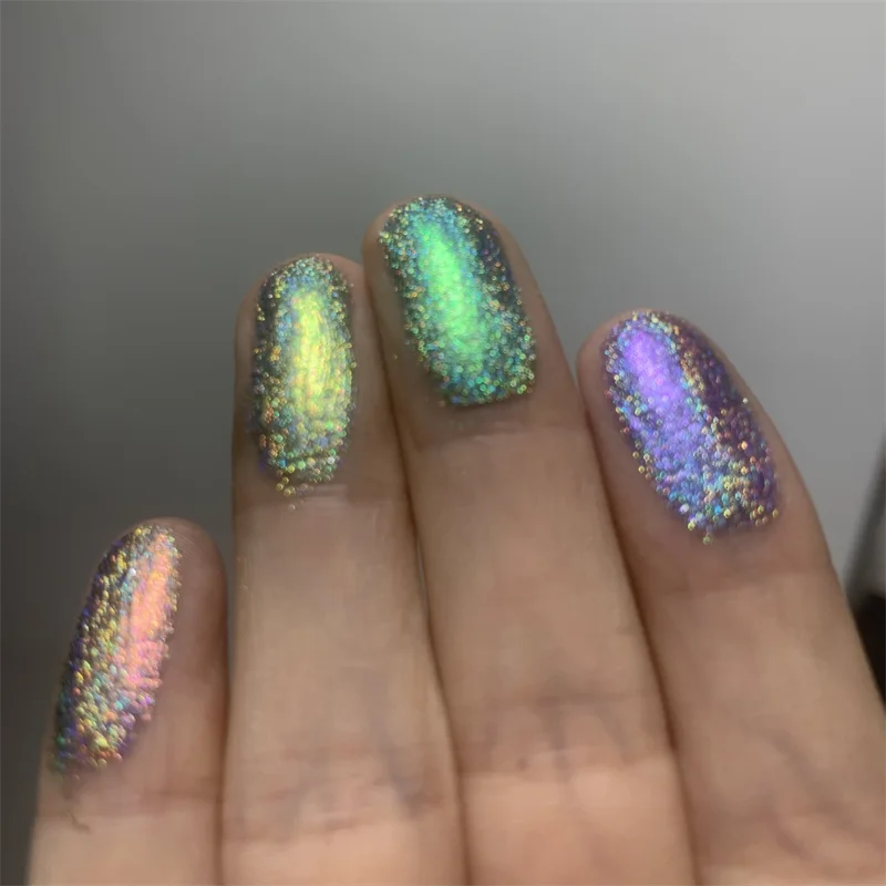 8 Colors Round Pans 26mm Pans Size Shifting Color Holographic Pressed