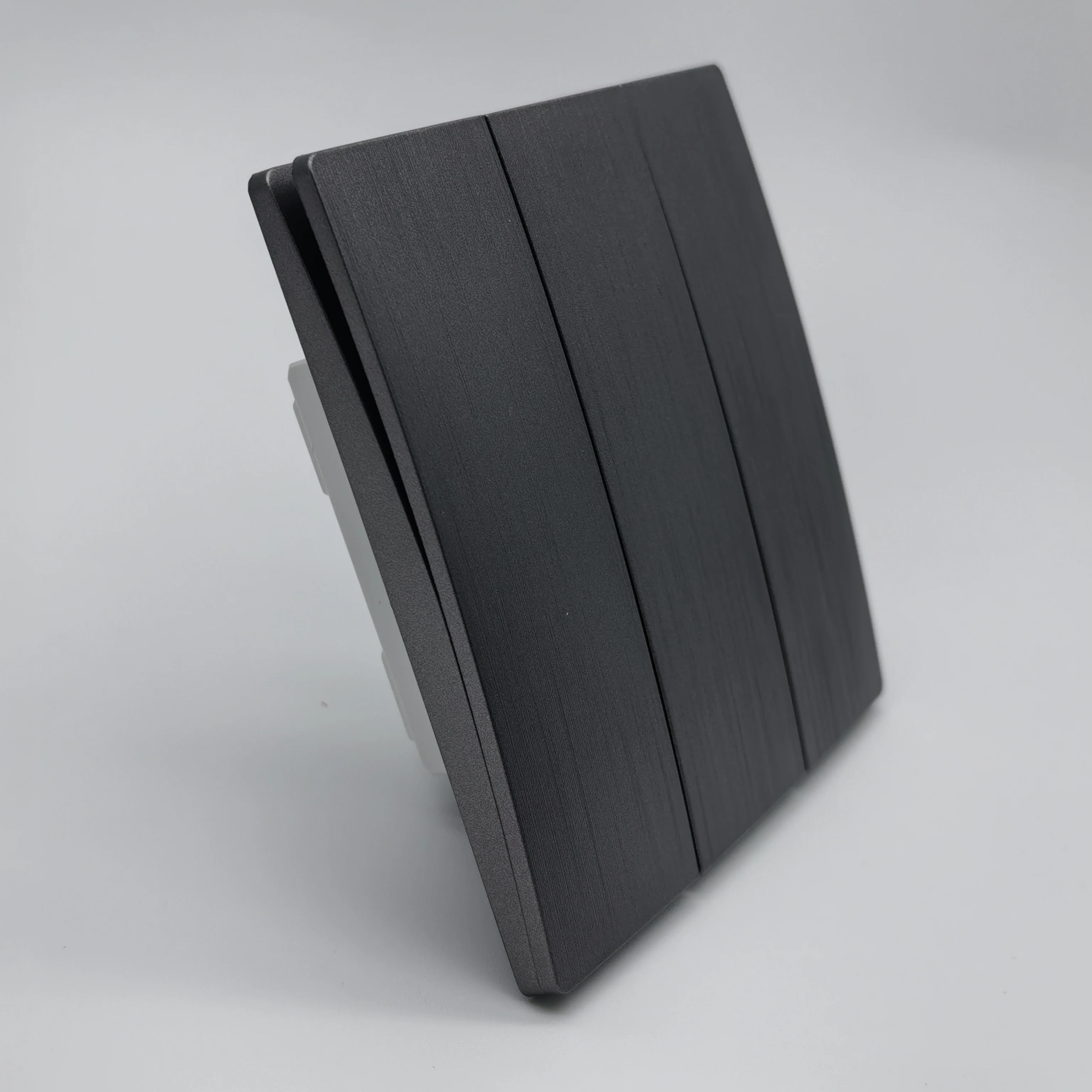 VNX Electrical Switches and Sockets Manufacturer Hot Selling Grey Gold British Standard 3 Gang 2 Way Modern Light Wall Switches