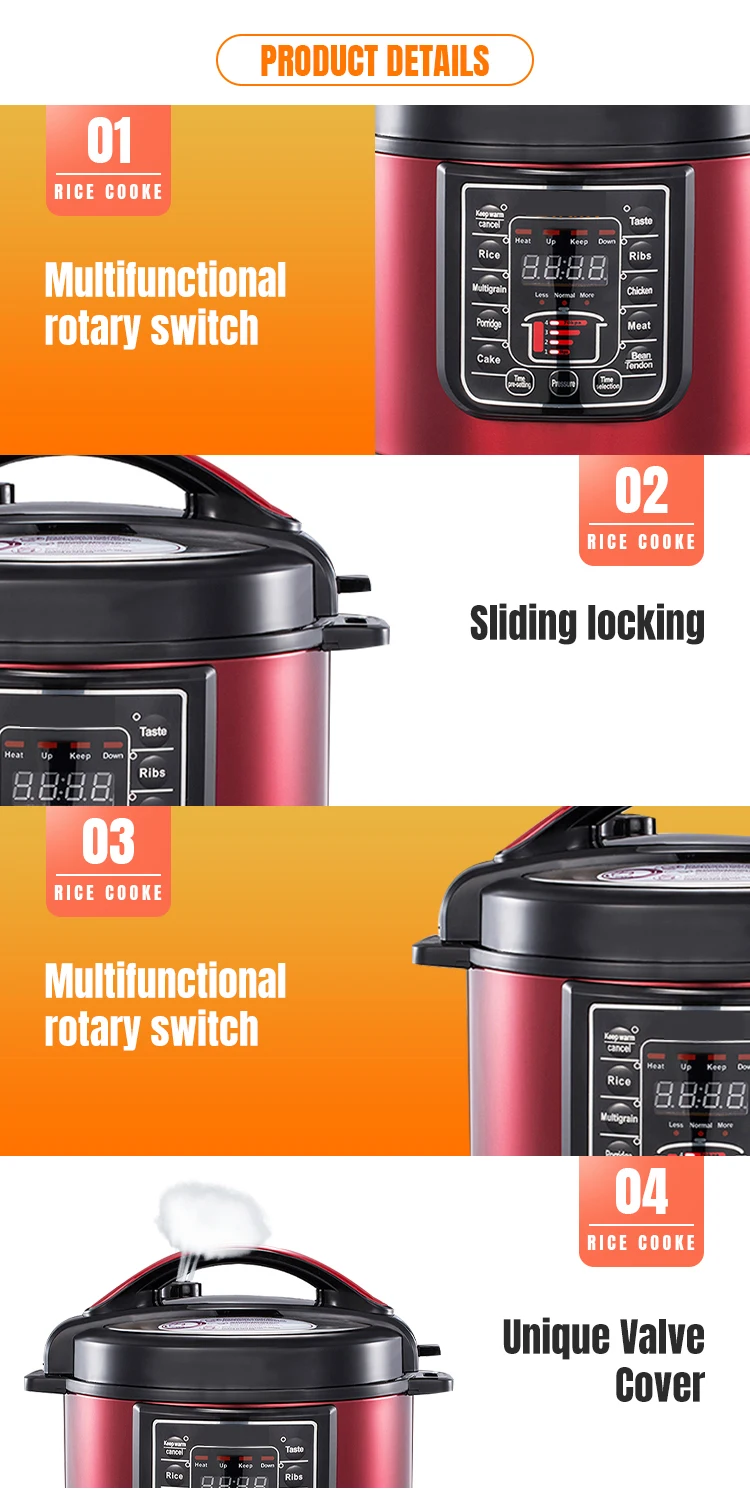 Electric Pressure Cooker 2022 New 5l Multifunction Pot Duo 7in1