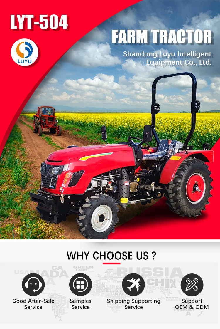 Brands 4x4 50hp Farm Tractors Agriculture Tractor With Environmental