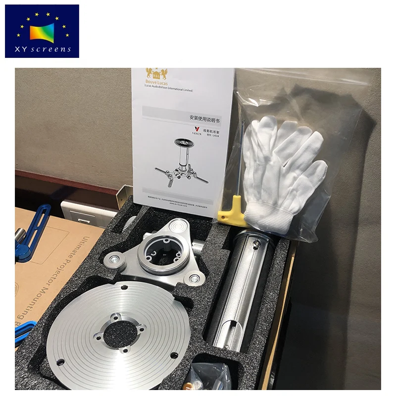 
Потолочный кронштейн для проектора, Алюминиевое Крепление для потолочного монтажа, максимальная нагрузка экрана XY, 50 кг 