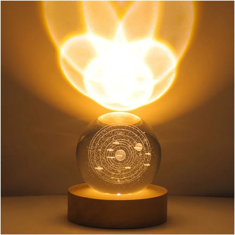 8-Pack 3D Night LED Light Lamp Base With Remote - 7 Color Changing Decor Lights - View #5