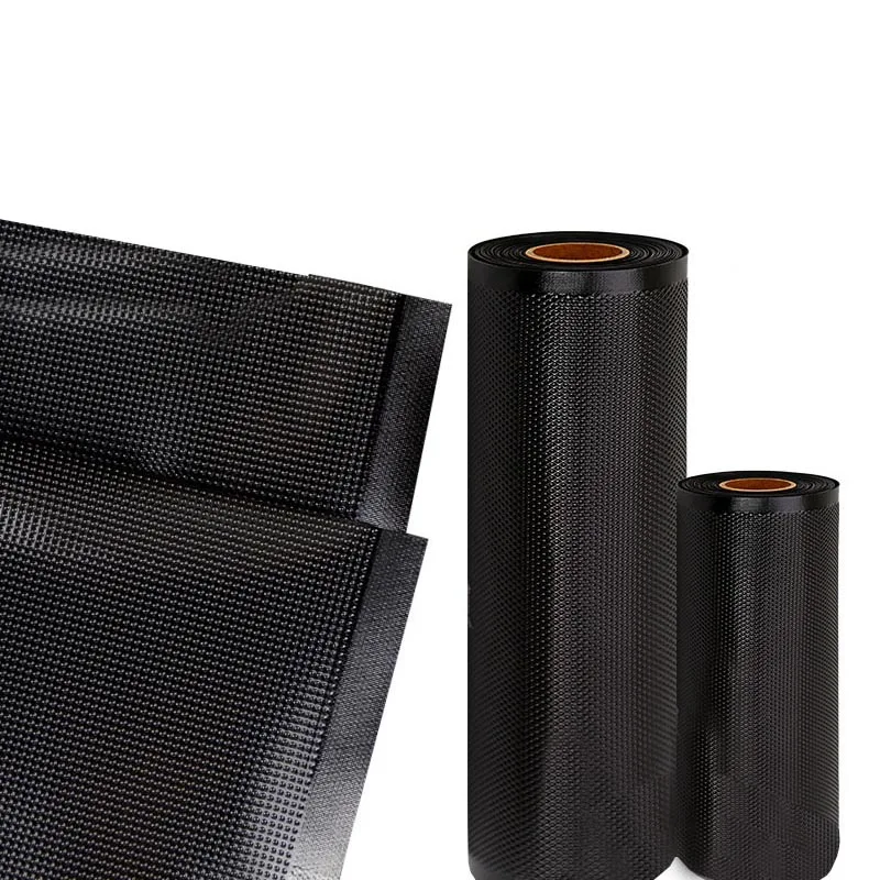 
 clear smooth and black embossed food saver pa/pe vacuum seal roll bag  clear smooth and black embossed food saver pa/pe vacuum seal roll bag