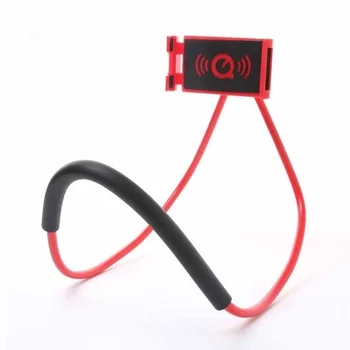 Creative 360 Rotation Neck Hanging Flexible Cell Mobile Mount Stand Lazy Bracket Neck Phone Holder