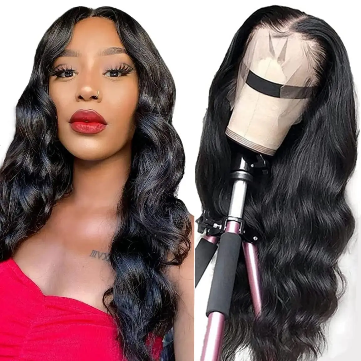 Human outlet hair bundle 24”