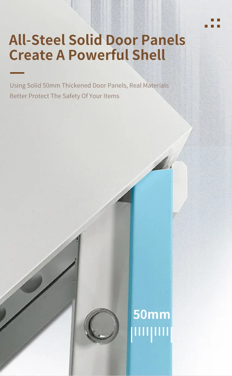 CEQSAFE Security Smart Metal Safe Box for Money Digital Hotel Home Electronic Double Lock Safety Box factory