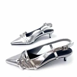 ZAZB Brand Designer Custom for Women Shoes and Sandals Luxury Ladies Belt Buckle Wedding Sandales Chaussures Pour Femmes