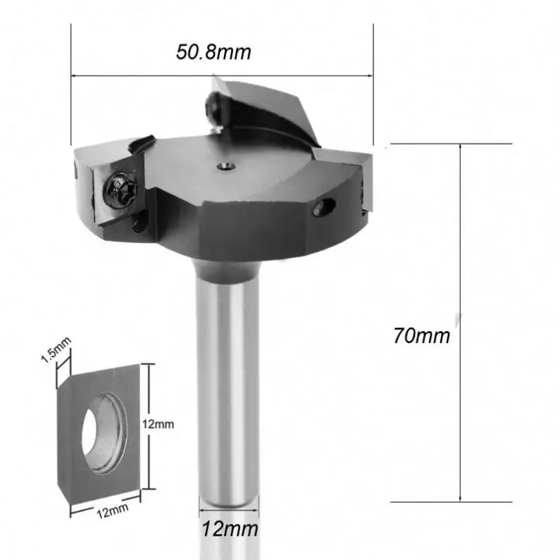 TEBAK Factory Direct Supply T-milling Cutter with Three Blades for Woodworking