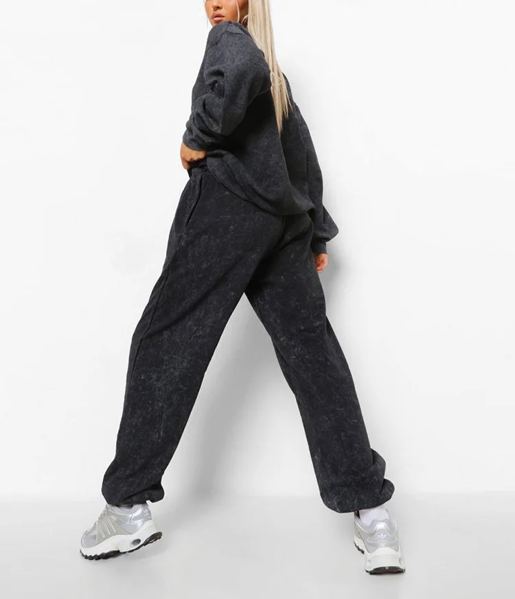 批发汗衫女式2件慢跑运动服男女皆宜套装自有标志 - buy sweatsuits