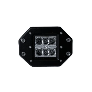 18W 3\" LED Work Light Bar with Square Pods Multiple Flashing Modes for SUV UTE Offroad Driving Fog Lamp Auto Exterior Lighting