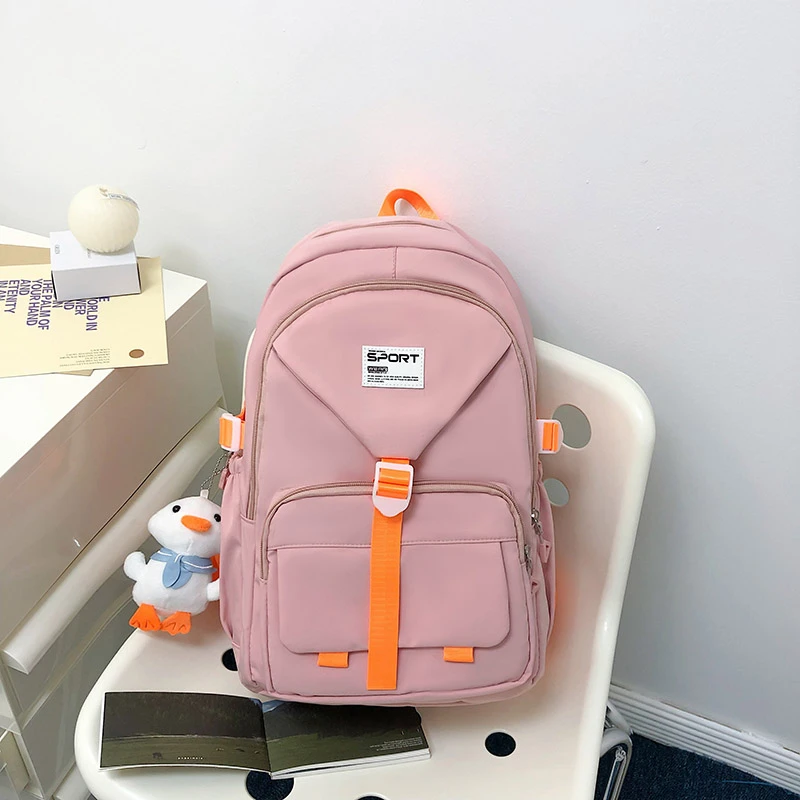 9716  Backpack Simple Versatile Large Capacity Leisure Travel Backpack Student School Bag