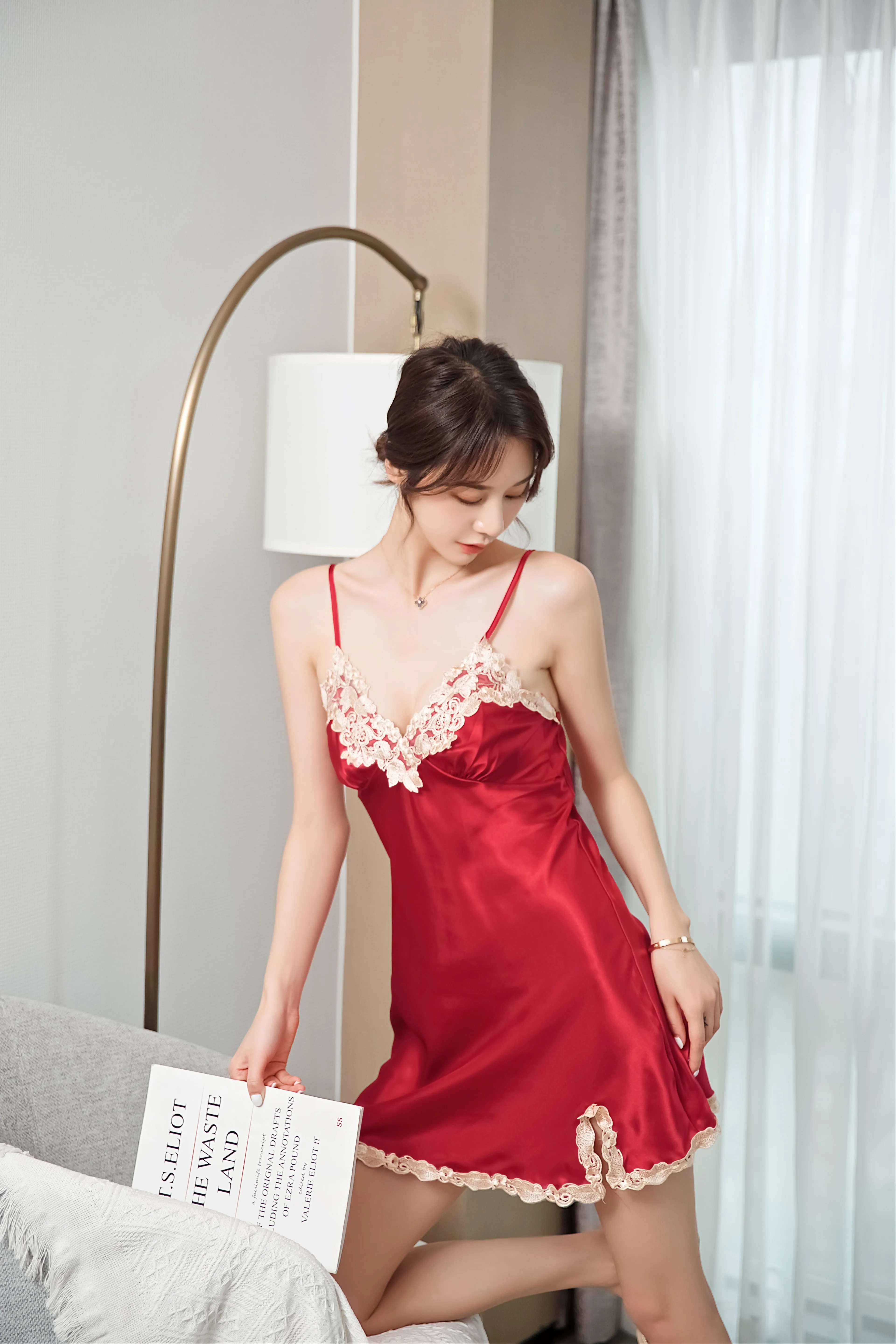 Top Supplier Luxury Sexy Silk Pajamas Honeymoon Nightwear Satin Sleepwear For Women Buy Luxury 1837