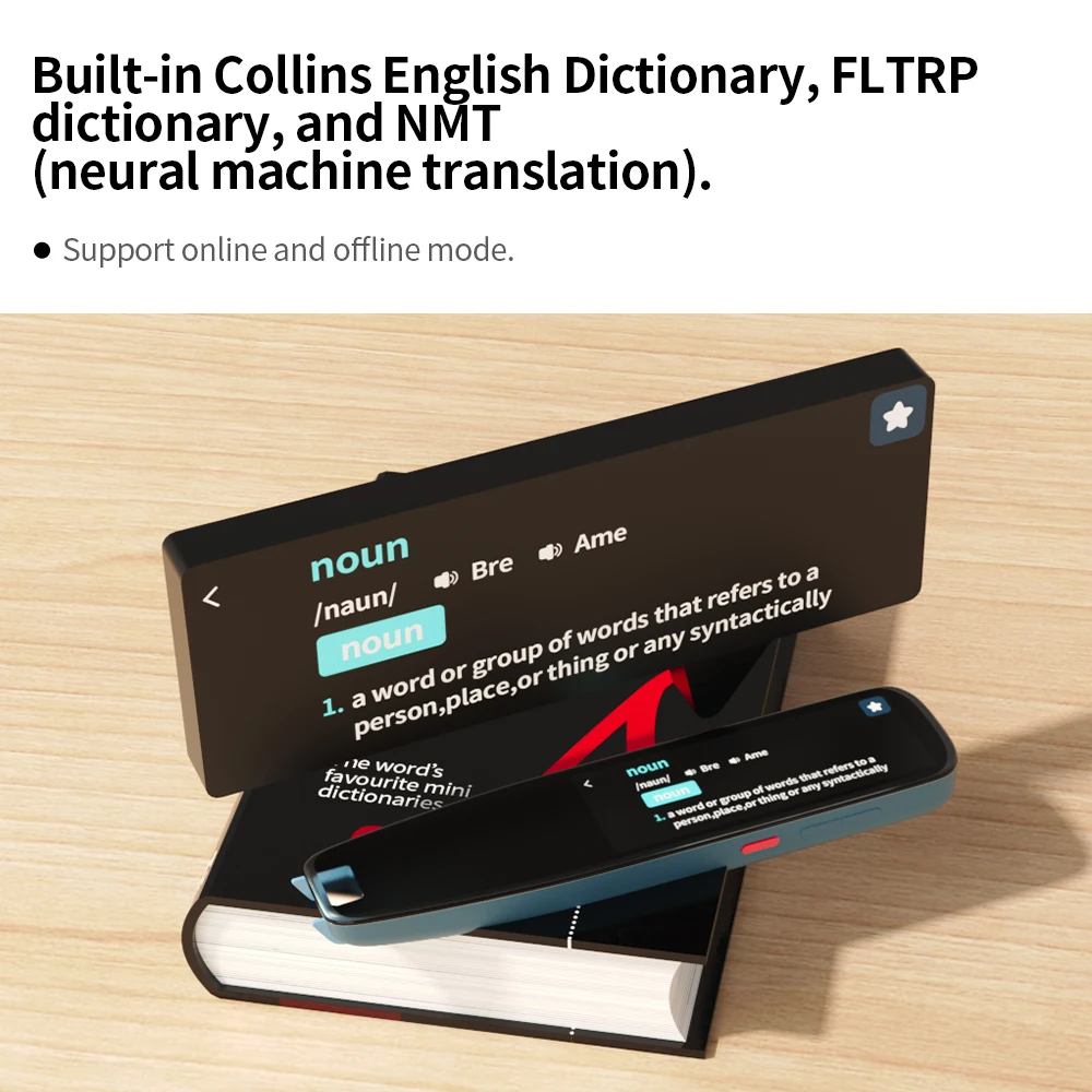 NEWYES Electronic Dyslexia Text Reading Pen Scanner Portable Instant 112 Language Voice Translator Pen