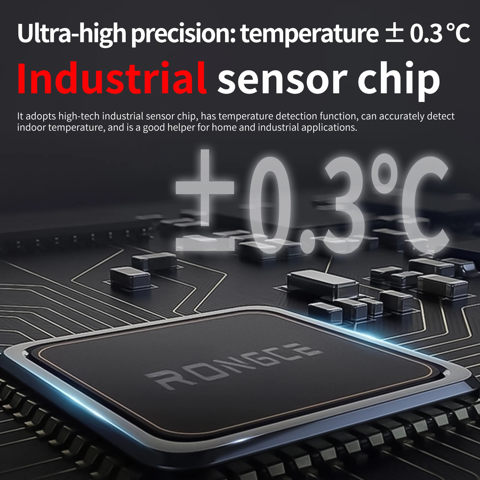 Industrial Temperature Humidity Meter with Waterproof Probe IoT Sensor Real-Time Data Logger for HVAC Warehouse Greenhouse