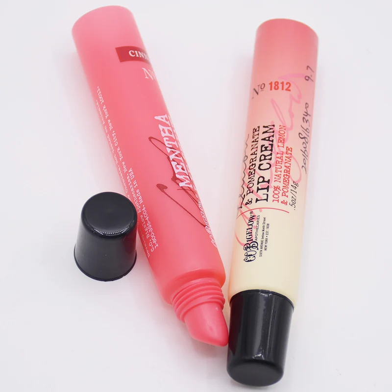 oem logo 5ml 10ml 15ml eco-friendly 25% PCR material colorful cosmetic plastic lipbalm packaging empty lip balm tube