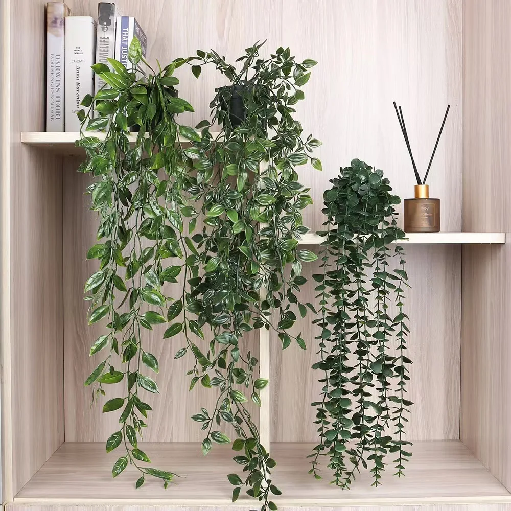 Odorless and Environmentally Friendly Hanging Natural Artificial Plants Hanging Basket Plants Green Bonsai Outdoor Artificial Pl