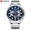 1 Silver Case Blue Dial