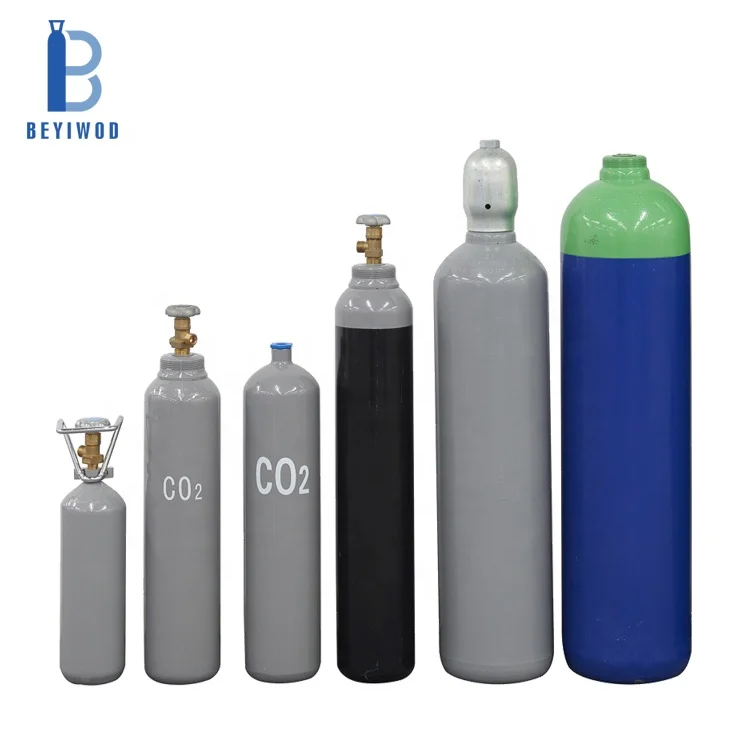 Factory Direct Sale O2 CO2 Ar N2 He Buhok gas bote na may 25E DIN477 No.6 balbula