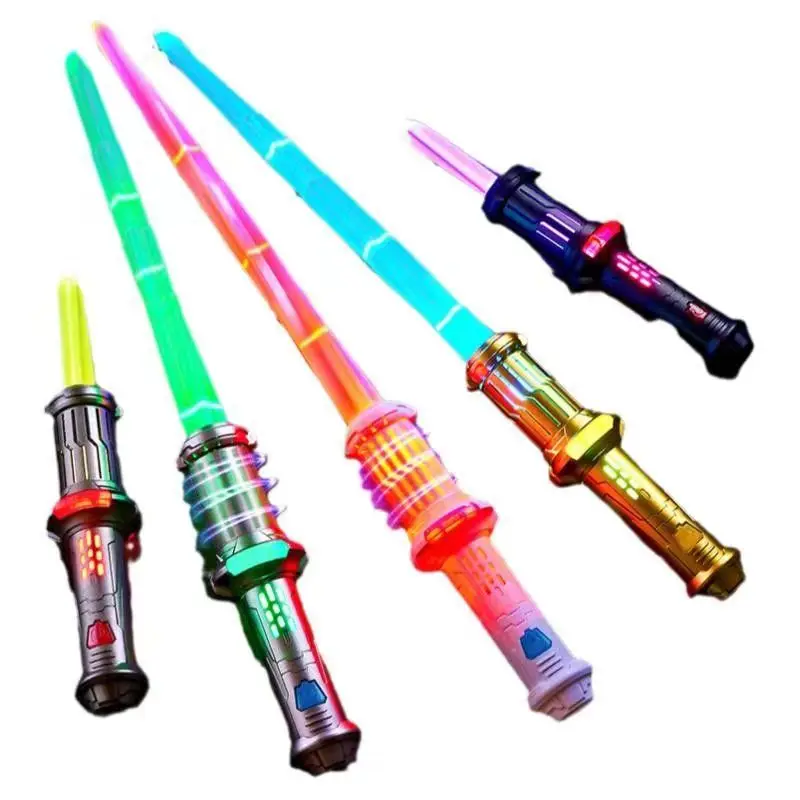 Новый лазерный меч RGB с 7-цветным изменяющимся звуком для детей