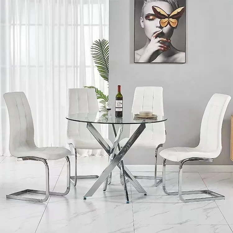 Modern Dinner Chair - Vintage Effezeta Leather Dining Chair