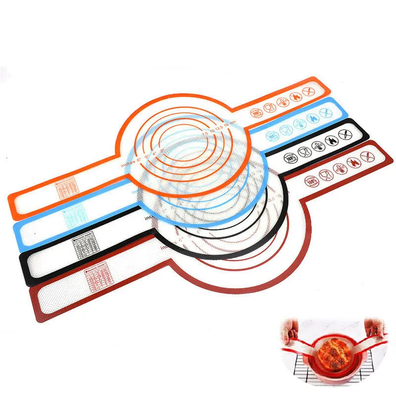 Non Stick Heat Resistant Silicone Bread Baking Mat Sling For Dutch Oven