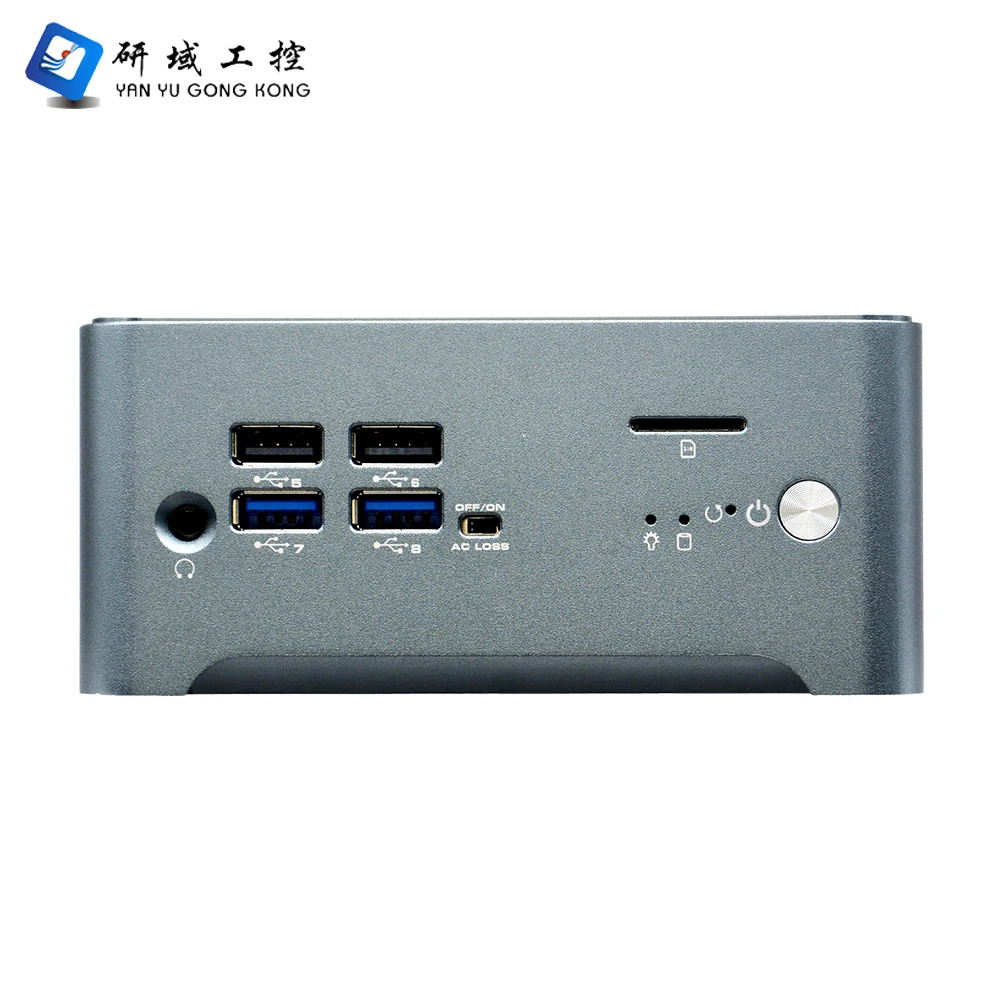 YENTEK Mini Computer Intel 5205U 2 DDR4 M.2 NVME Dual Ethernet RJ45 LAN 2 COM Dual Display HD DP Port Industrial Mini Pc
