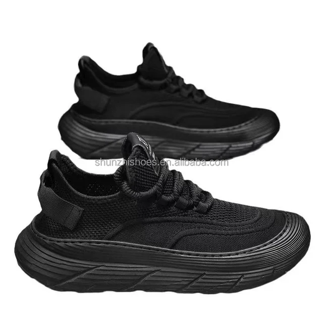 Henan Custom Logo Men's Sports Shoes Breathable Mesh & Lightweight Design Low MOQ Summer Running Shoes From India