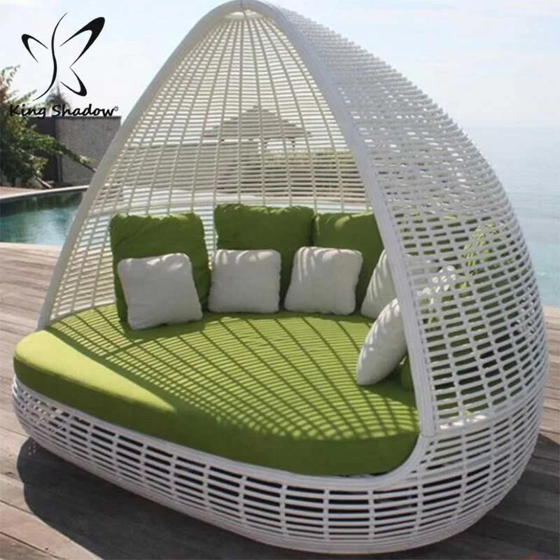 Outdoor Furniture Sun Lounger Wicker Sunbed Garden Patio Rattan Daybed  Swimming Pool Beach Club Furniture