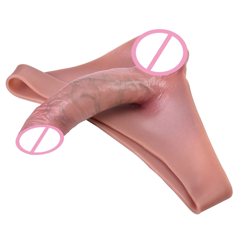 SXXY Realistic Hollow Dildo Pants  Wearable Silicone Penis Sleeve for Men,  Ideal for Male Enhancement & Gay Sex Toys