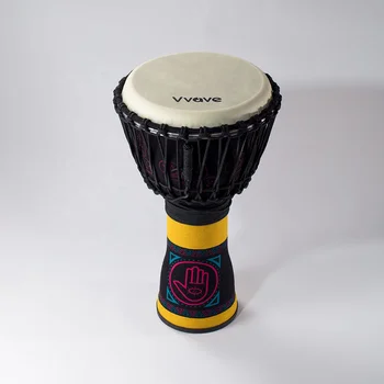 OA Pay 10'' Wooden Leather Djembe African Drum Traditional African Djembe Drums Custom logo
